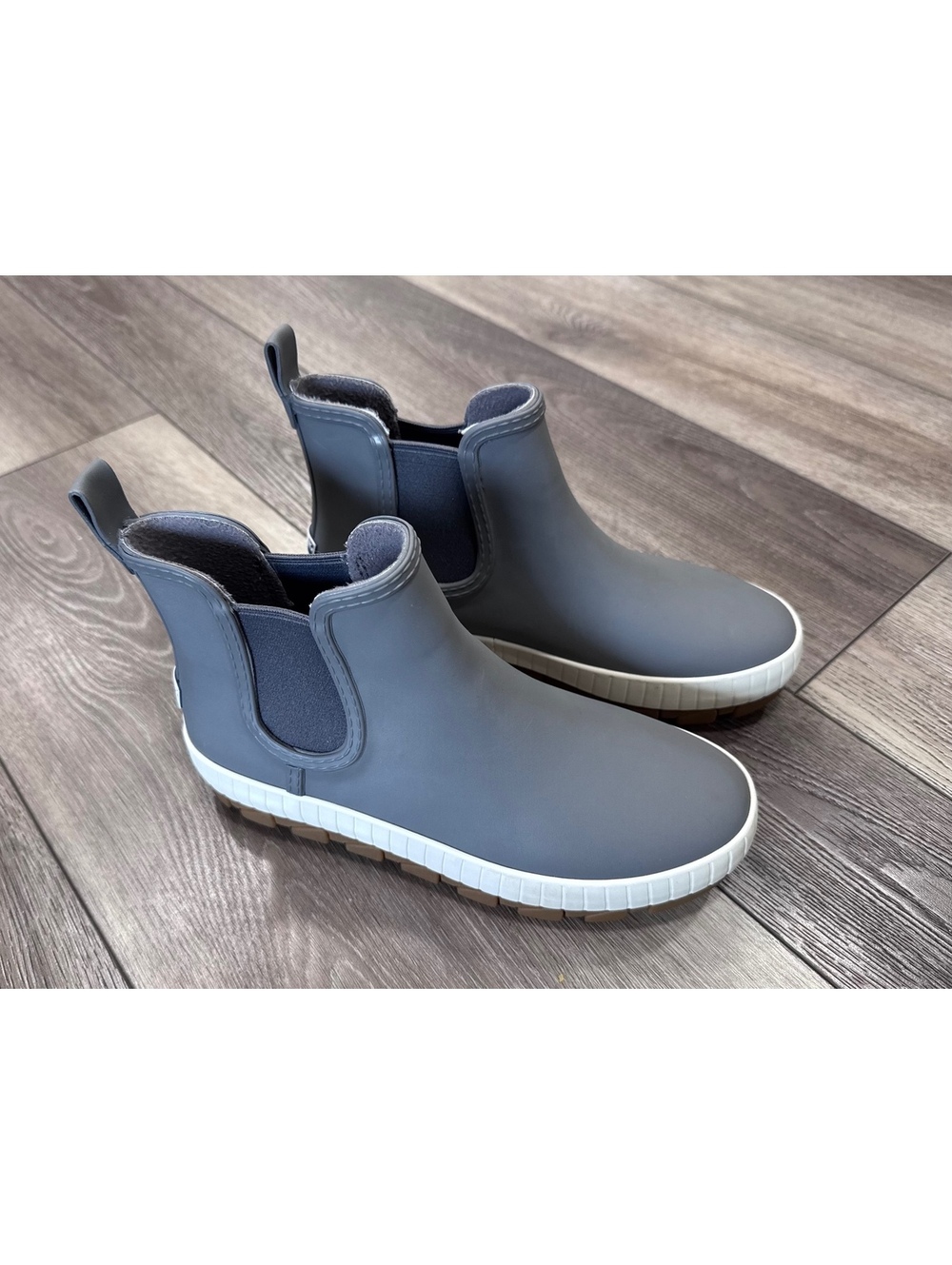 Sperry Women's Saltwater Chelsea Rain Boots Gray Size 7